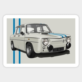 Renault R8 Gordini in grey Sticker